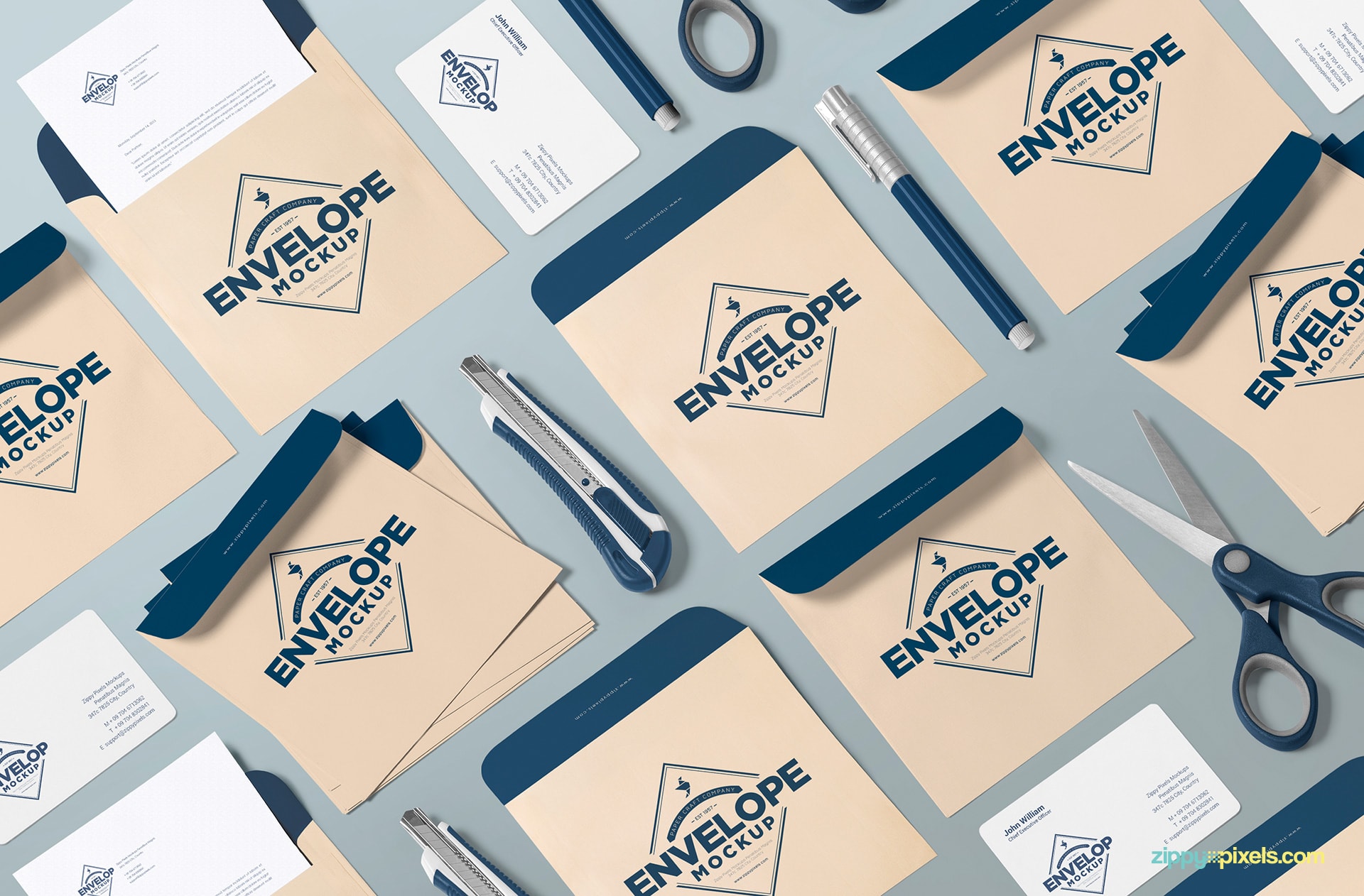 Envelope Mockup Free Psd Download Zippypixels