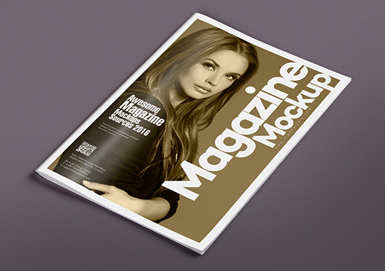 mag mock up with editable design