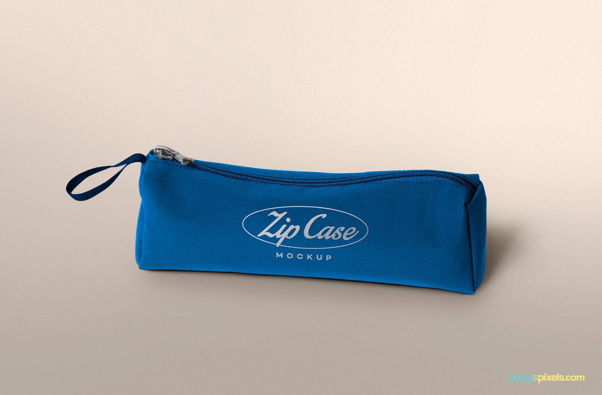 free pencil case mockup with editable logo and color