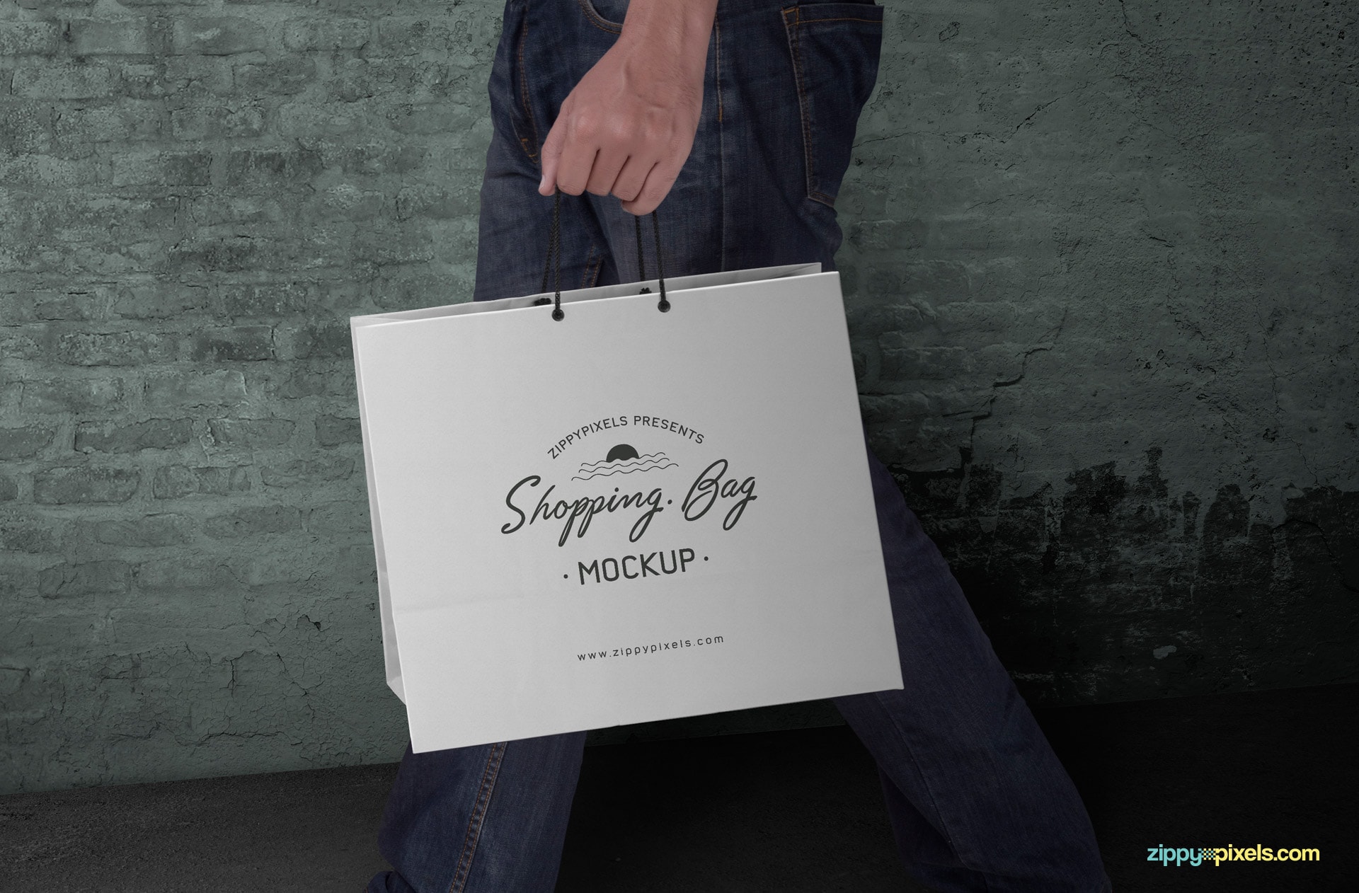 Download Free Shopping Bag Mockup PSD | ZippyPixels