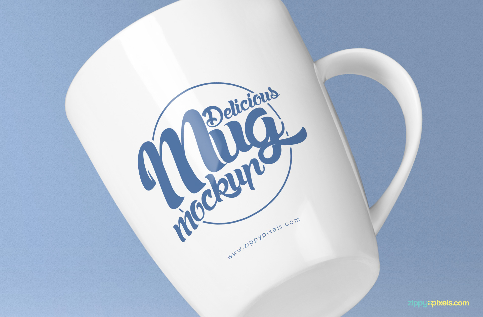 present your brand logo on this free mug mockup PSD