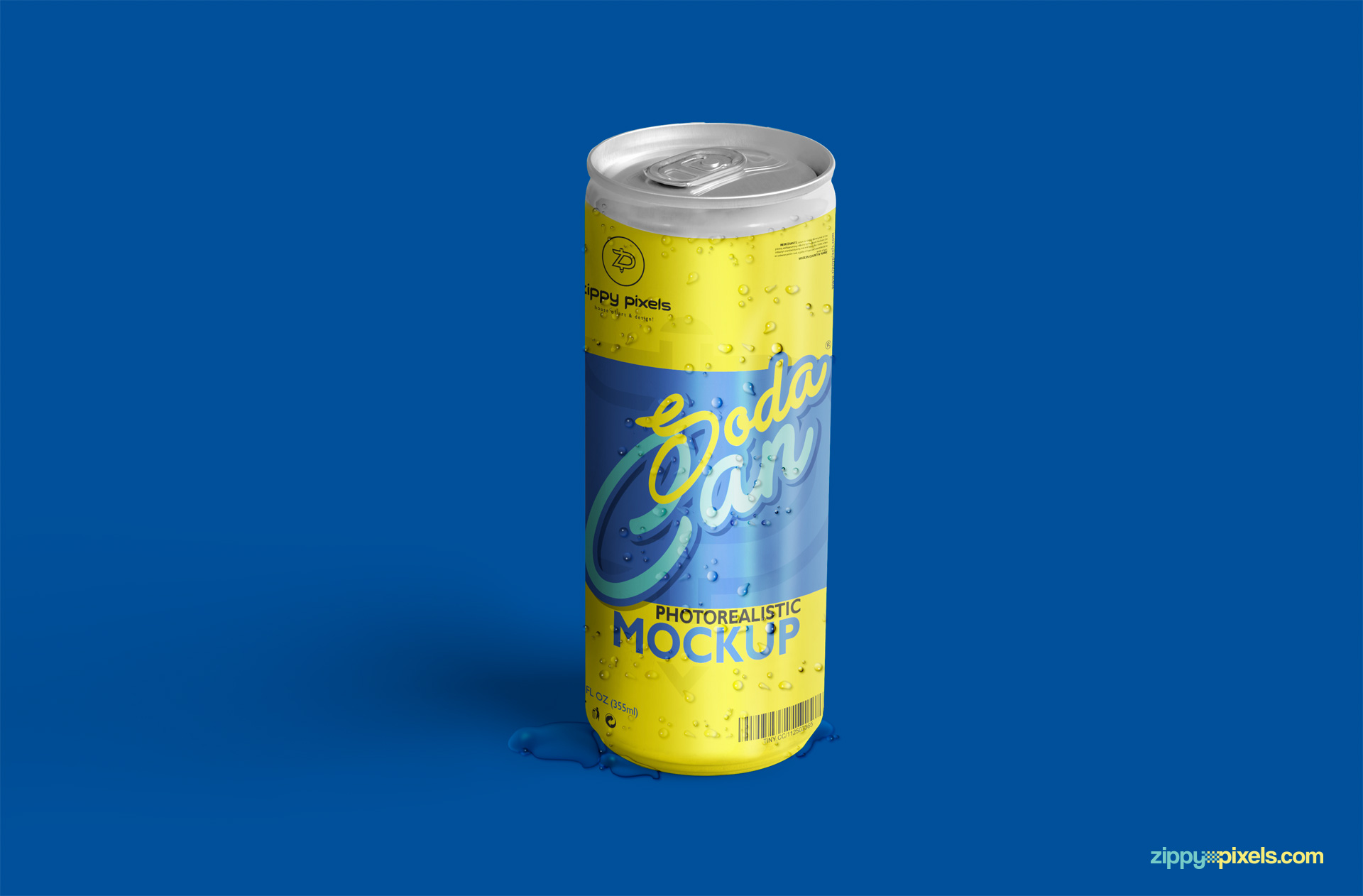 Can Mockup | Soda Can Mockup | Free PSD Downlaod | ZippyPixels