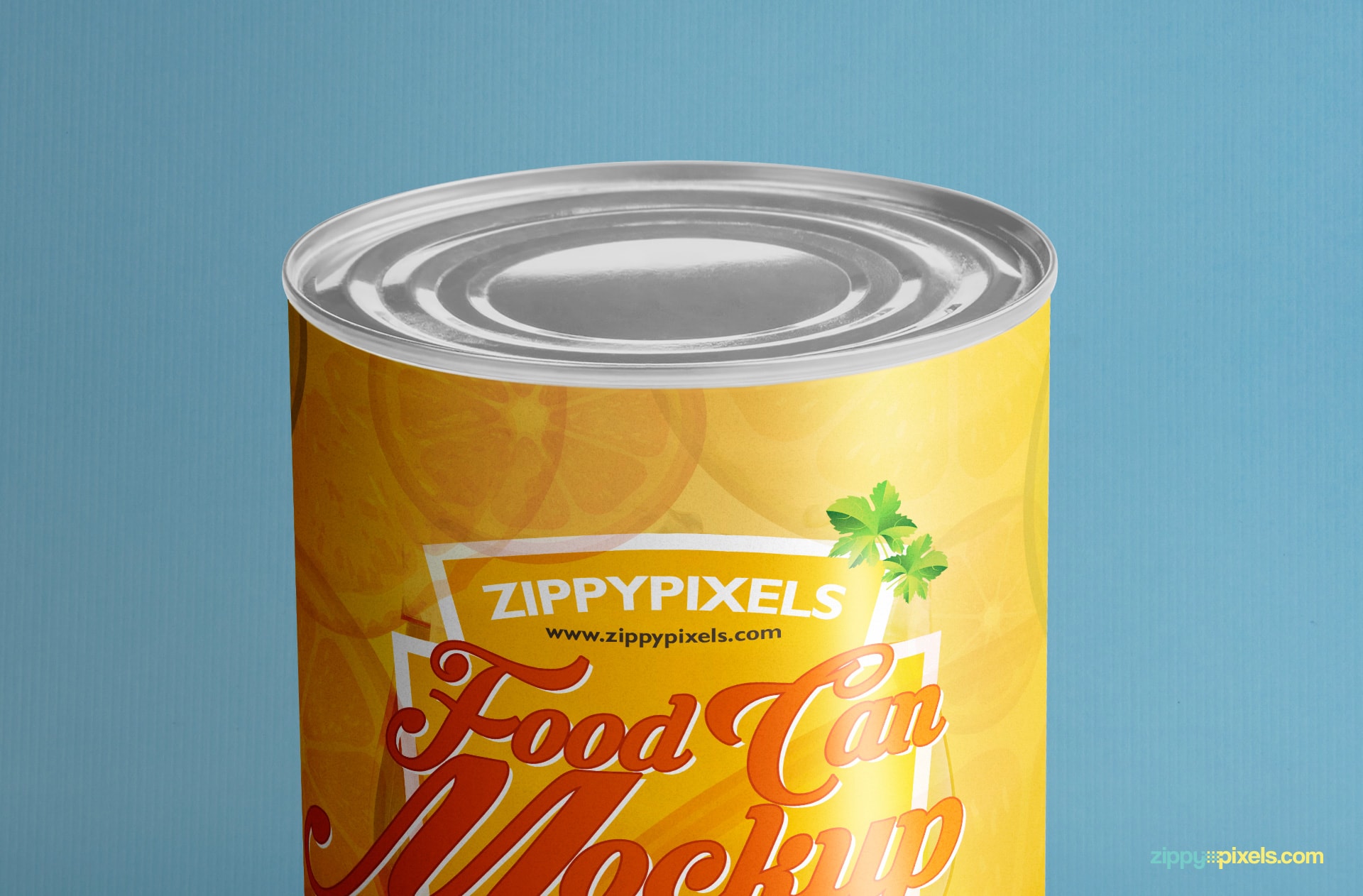 present your packaging and labeling designs with this free food can mock-up