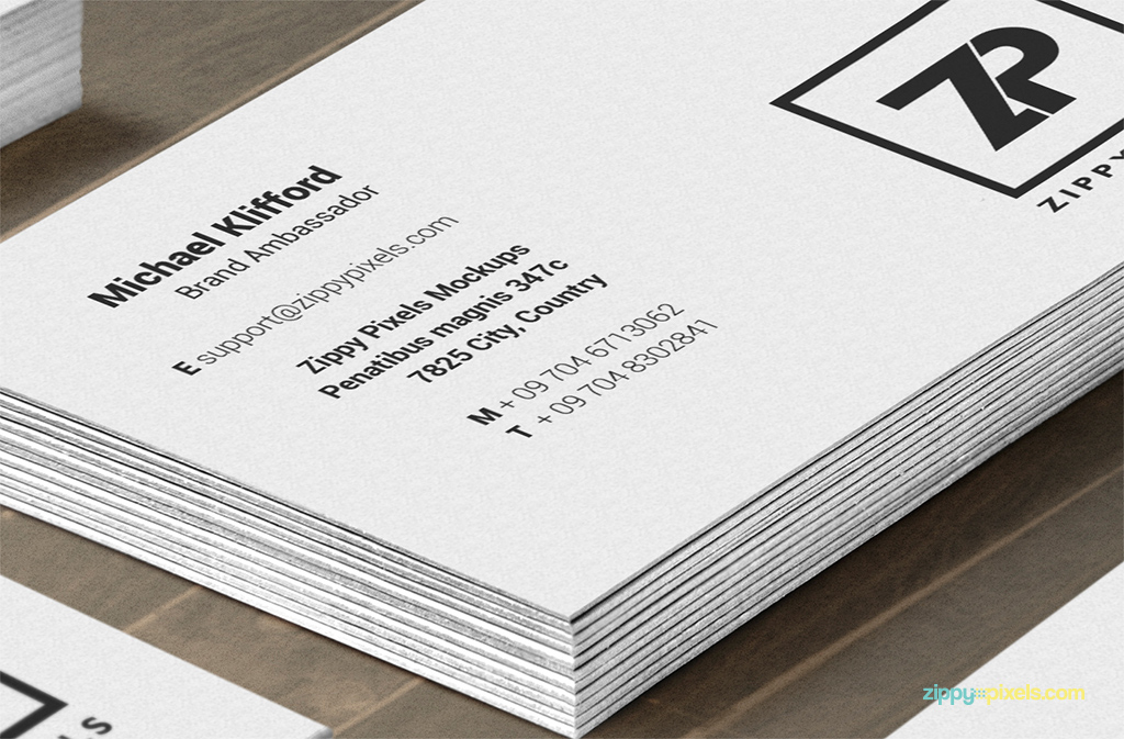 free business cards in vertical and horizontal view