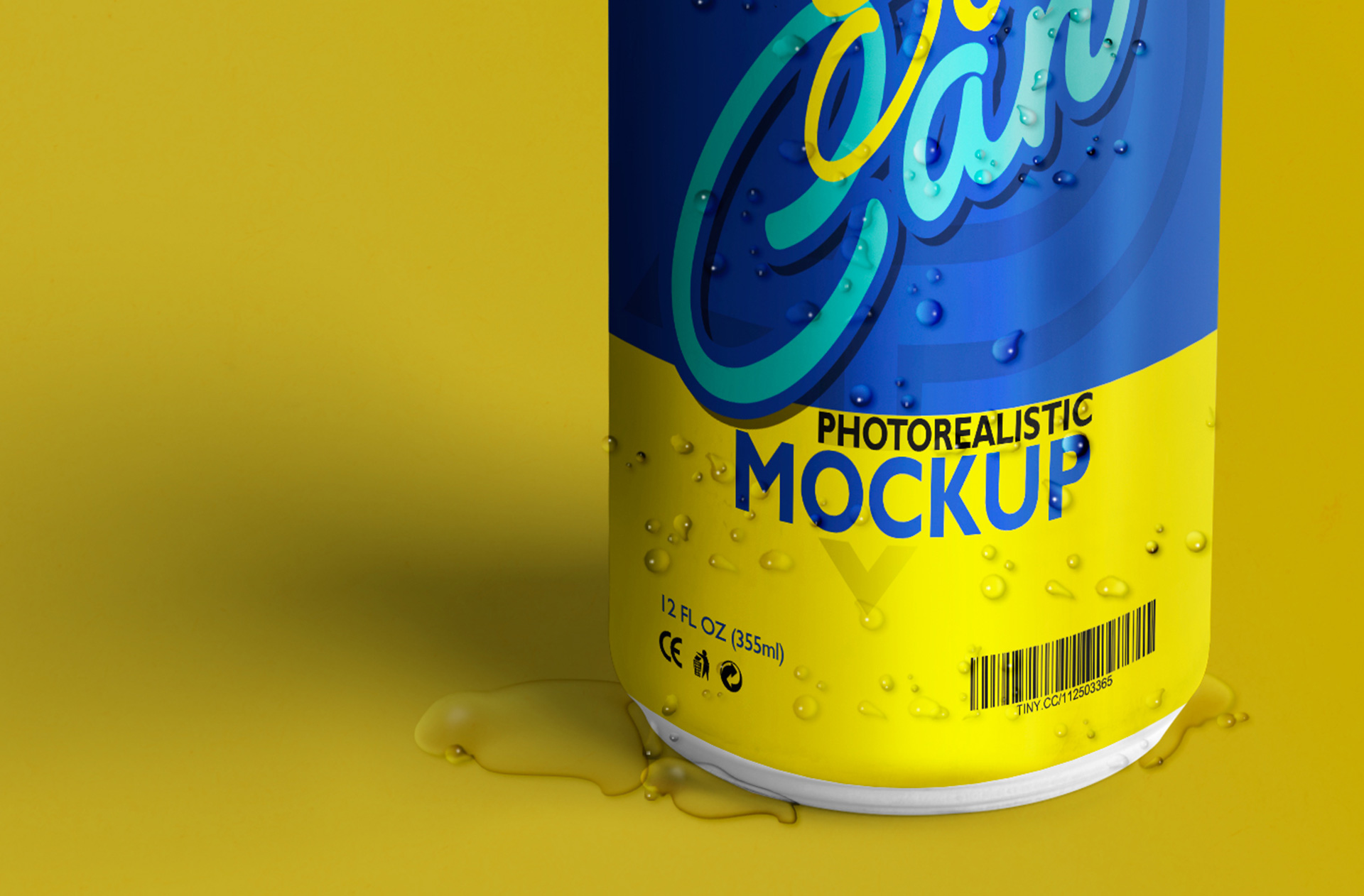 download free psd Can mockup for labeling designs