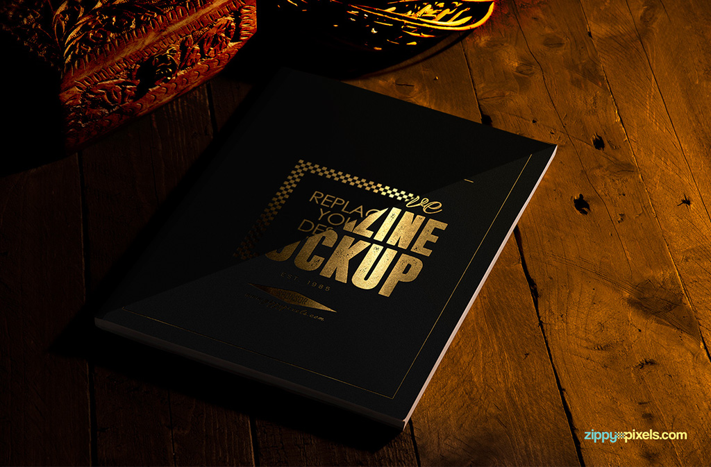 2 Free Magazine Mock-Ups With Stunning Gold Foil Effect (US Letter Size)