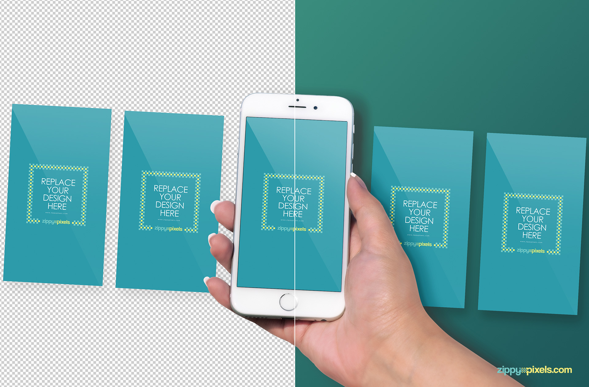 Download iPhone Screens Mockup | iPhone 6S Free PSD Download | ZippyPixels