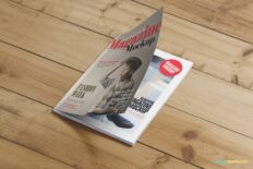 Realistic Fashion Magazine Cover Mockup