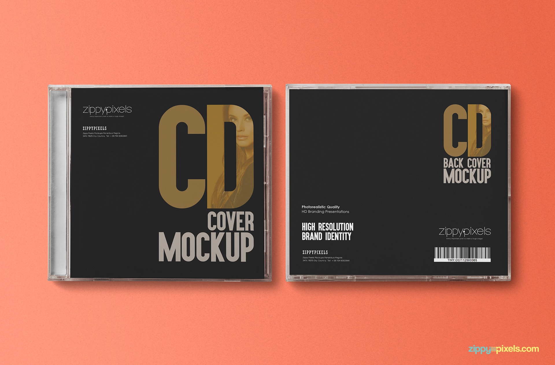 CD Jewel Case CD Label Mockup Free PSD Download ZippyPixels
