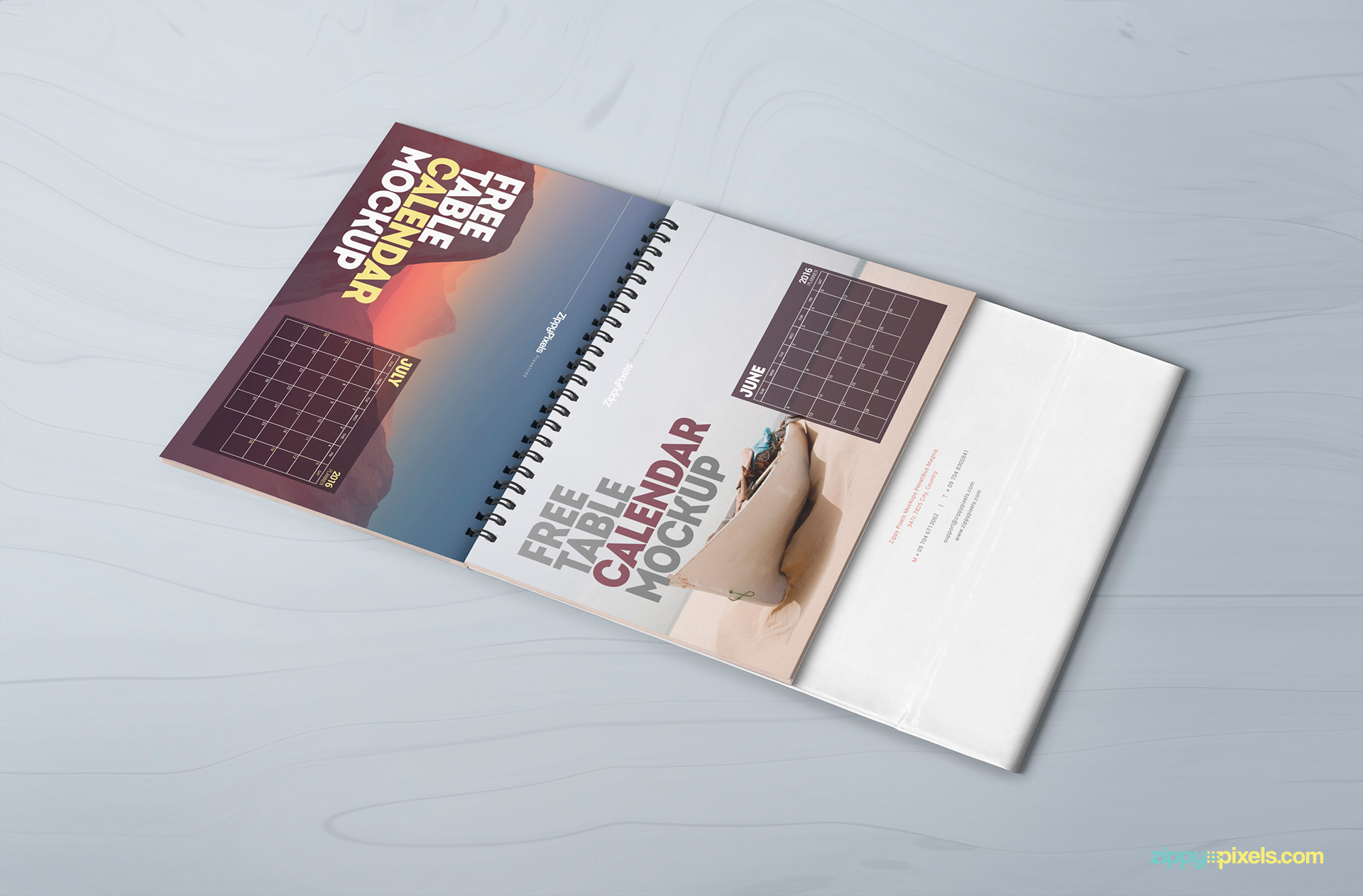 Download Calendar Mockup | Free PSD Download | ZippyPixels