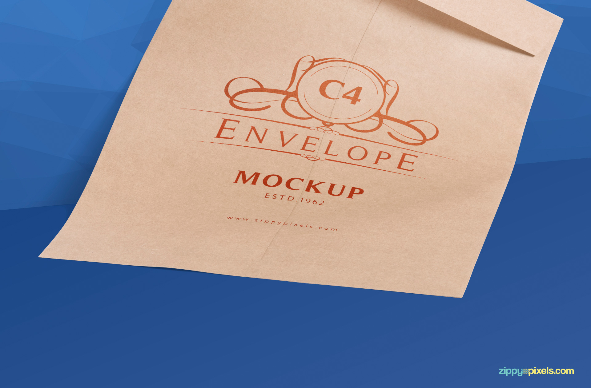detailed view of envelopes mockup psd with custimuzable color