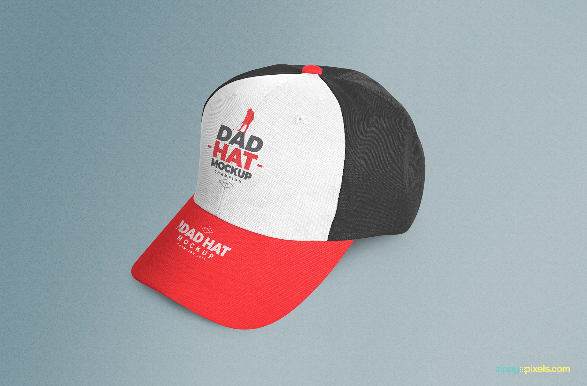 excellent cap mockup psd with fully changeable front panel and brim designs