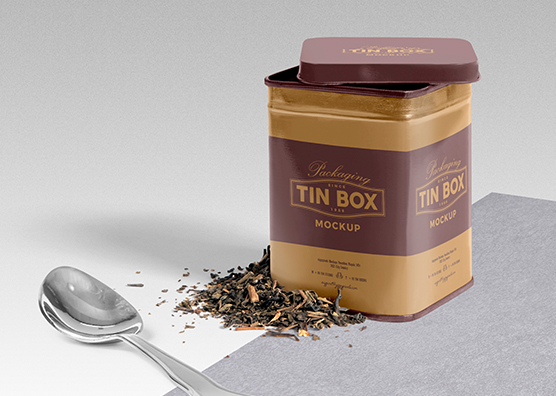 Download Free Cool Packaging Tin Box Mockup PSD | ZippyPixels