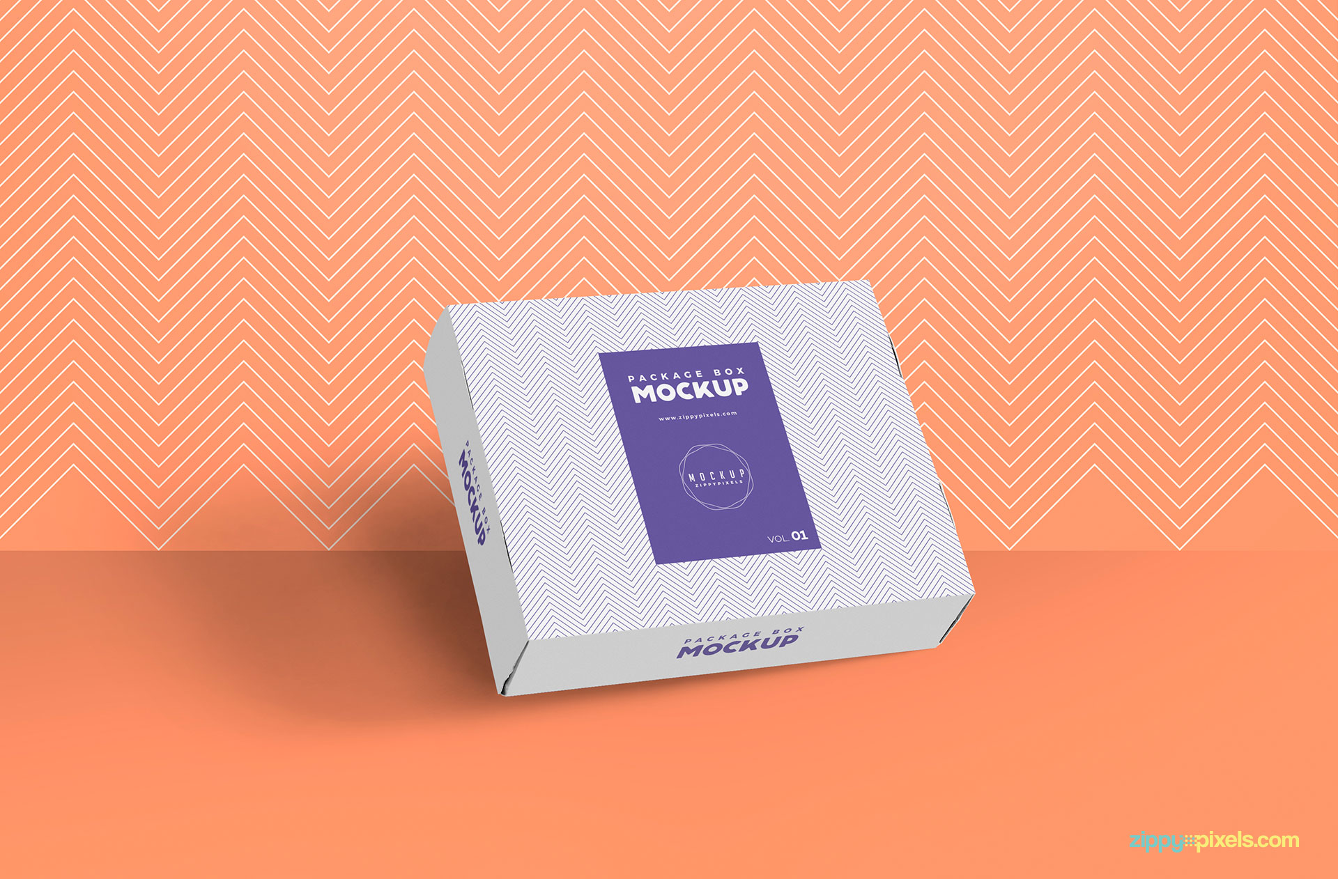 Free Gorgeous Box Packaging Mockup Zippypixels