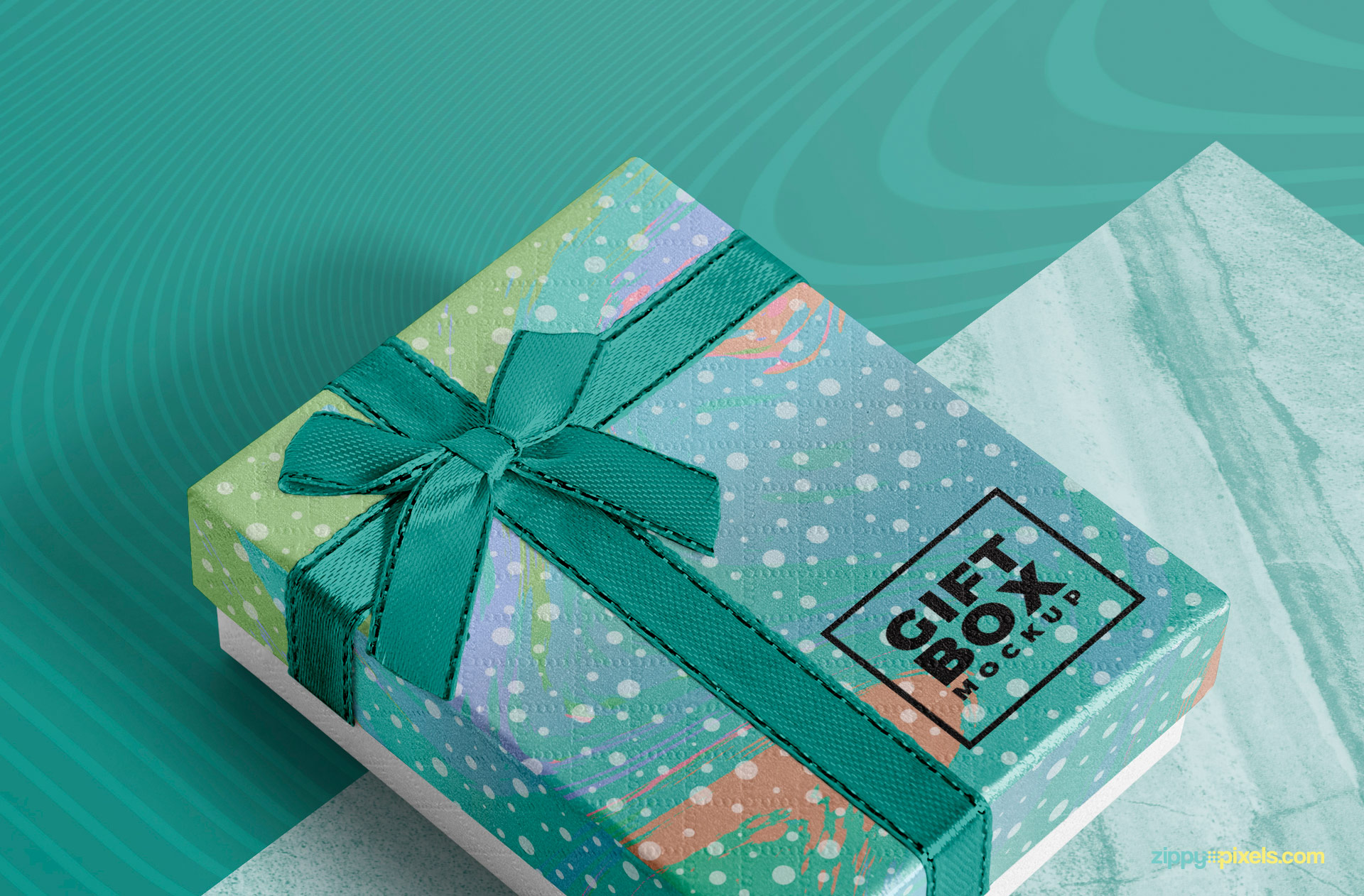 Free Paper Gift Box Mockups - mockupbee