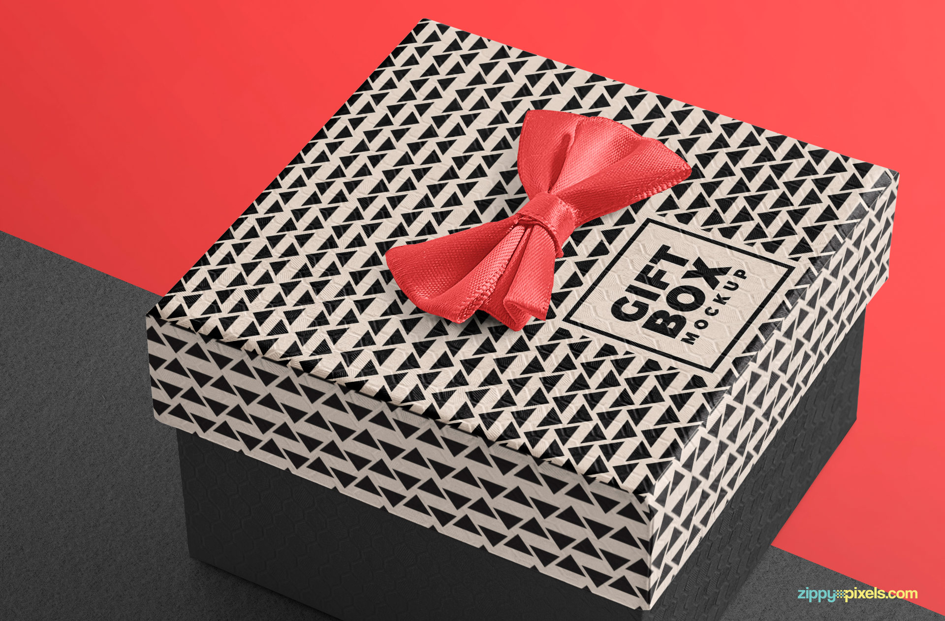 Download Beautiful Free Gift Box Mockup | ZippyPixels