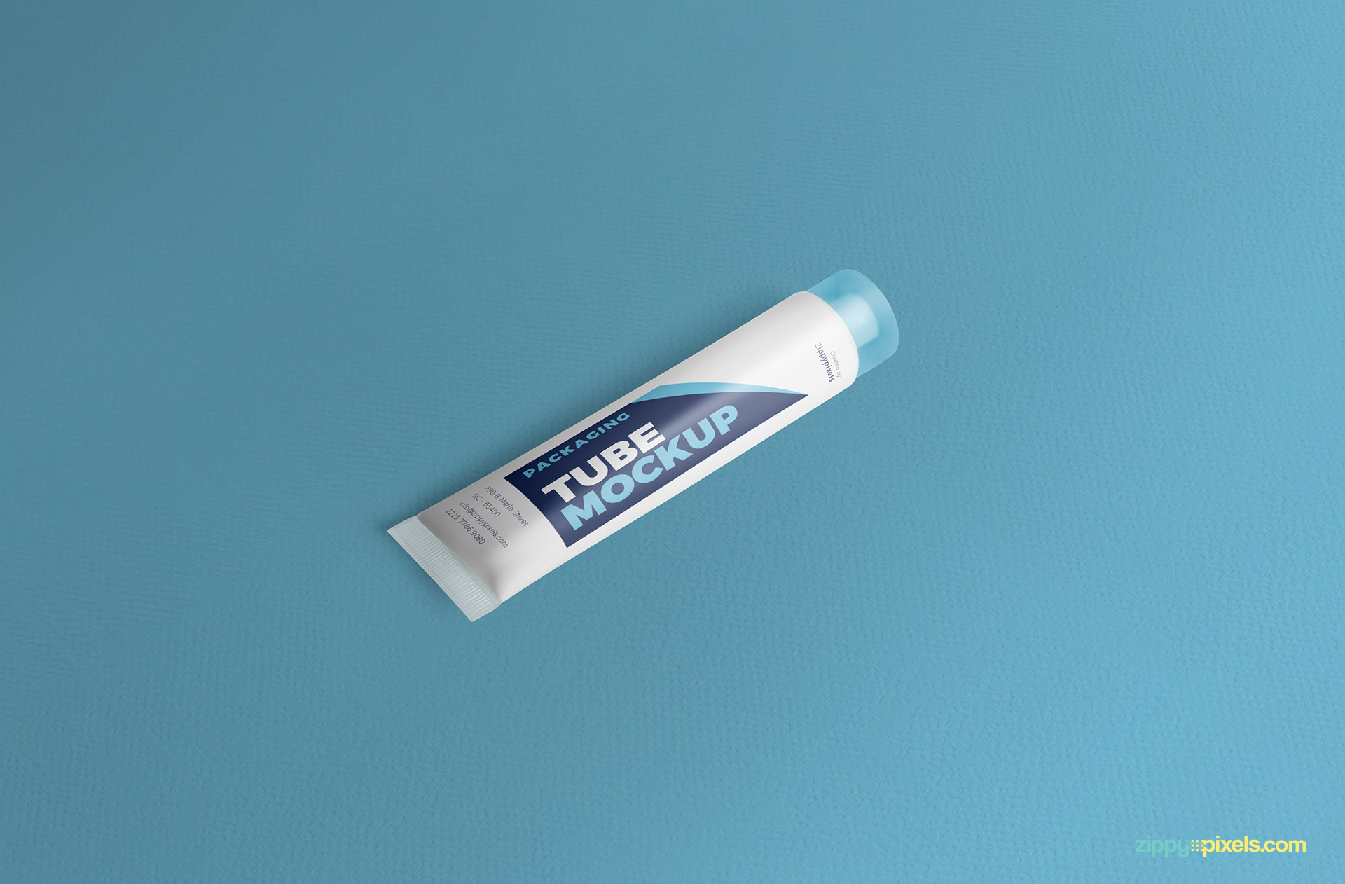 Use smart object to customize designs of tube packaging.