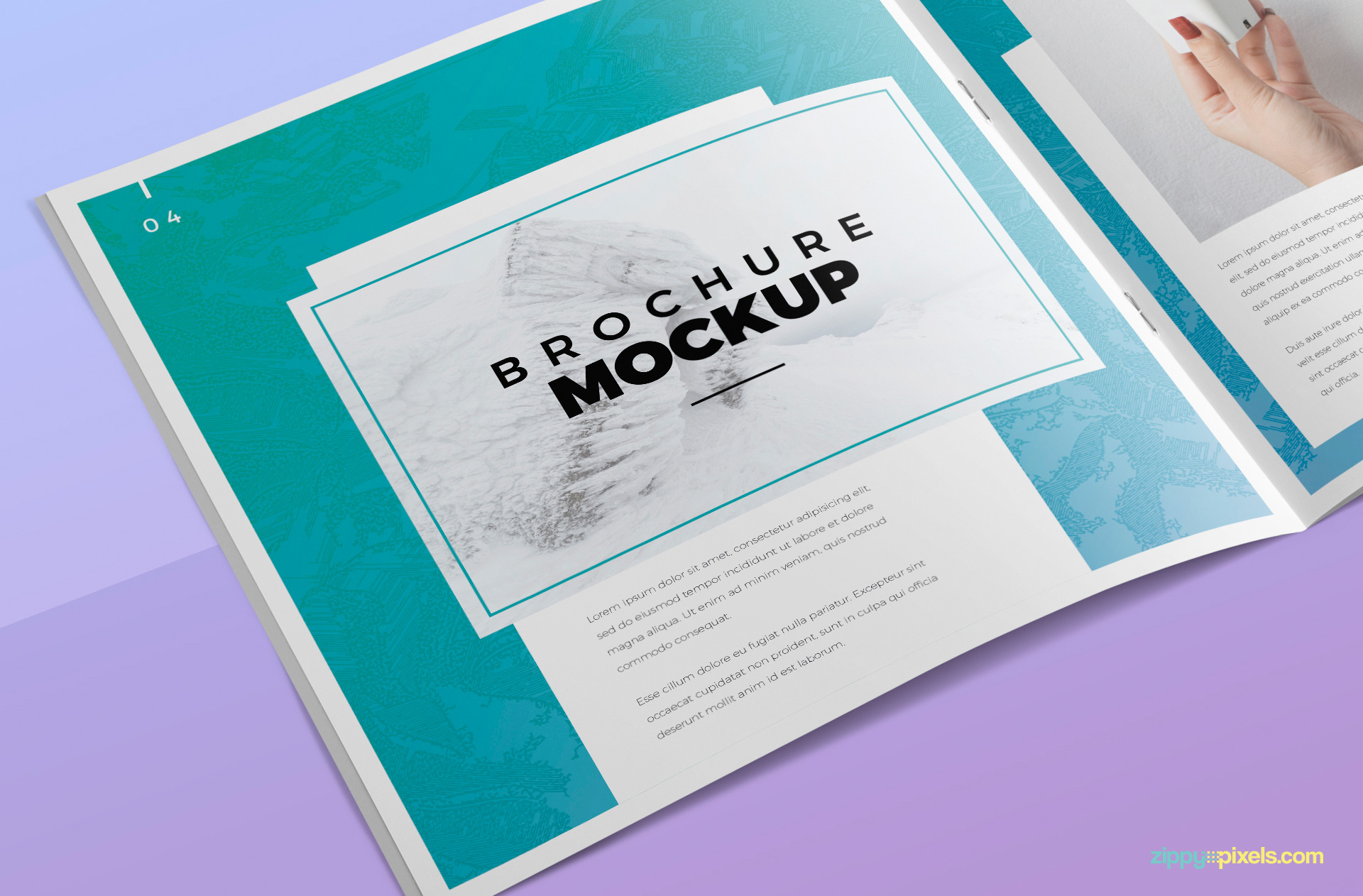 Download Free Square Brochure Mockup Zippypixels