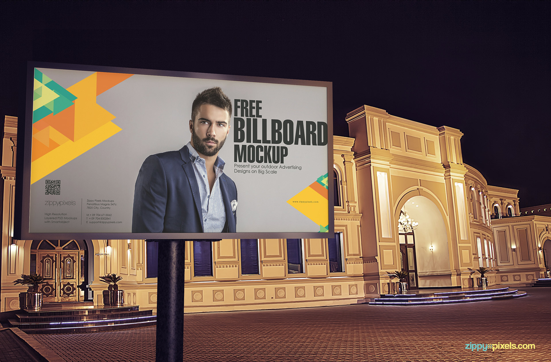 Download Free Billboard Mockup Psd Zippypixels