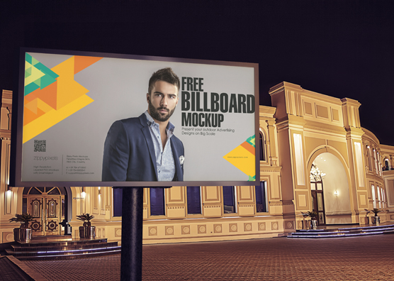 Download Free Billboard Mockup PSD | ZippyPixels PSD Mockup Templates
