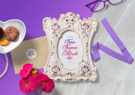 Free Gorgeous Picture Frame Mockup Scene