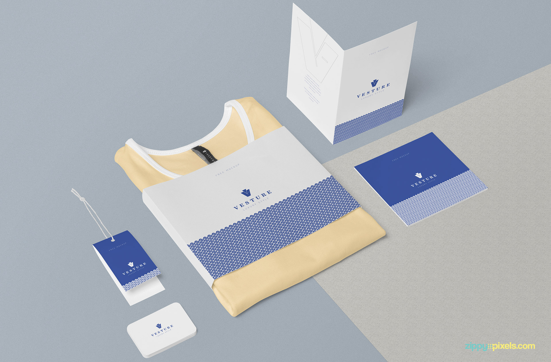 Download Free Fashion Branding Mockup Scene | ZippyPixels