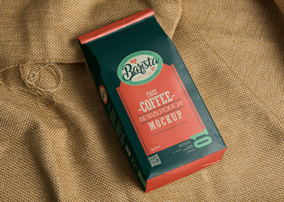 Download Free Classic Coffee Bag Mockup | ZippyPixels