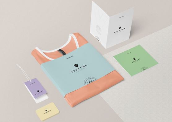 Free Fashion Branding Mockup Scene Zippypixels