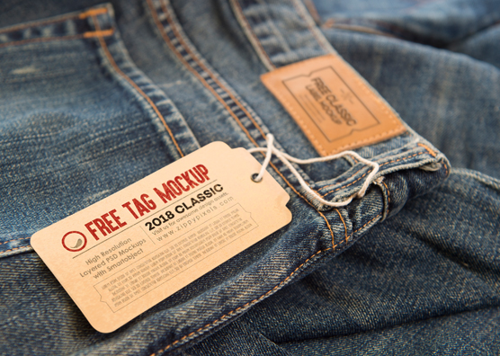 2 Free Clothing Label Mock Ups