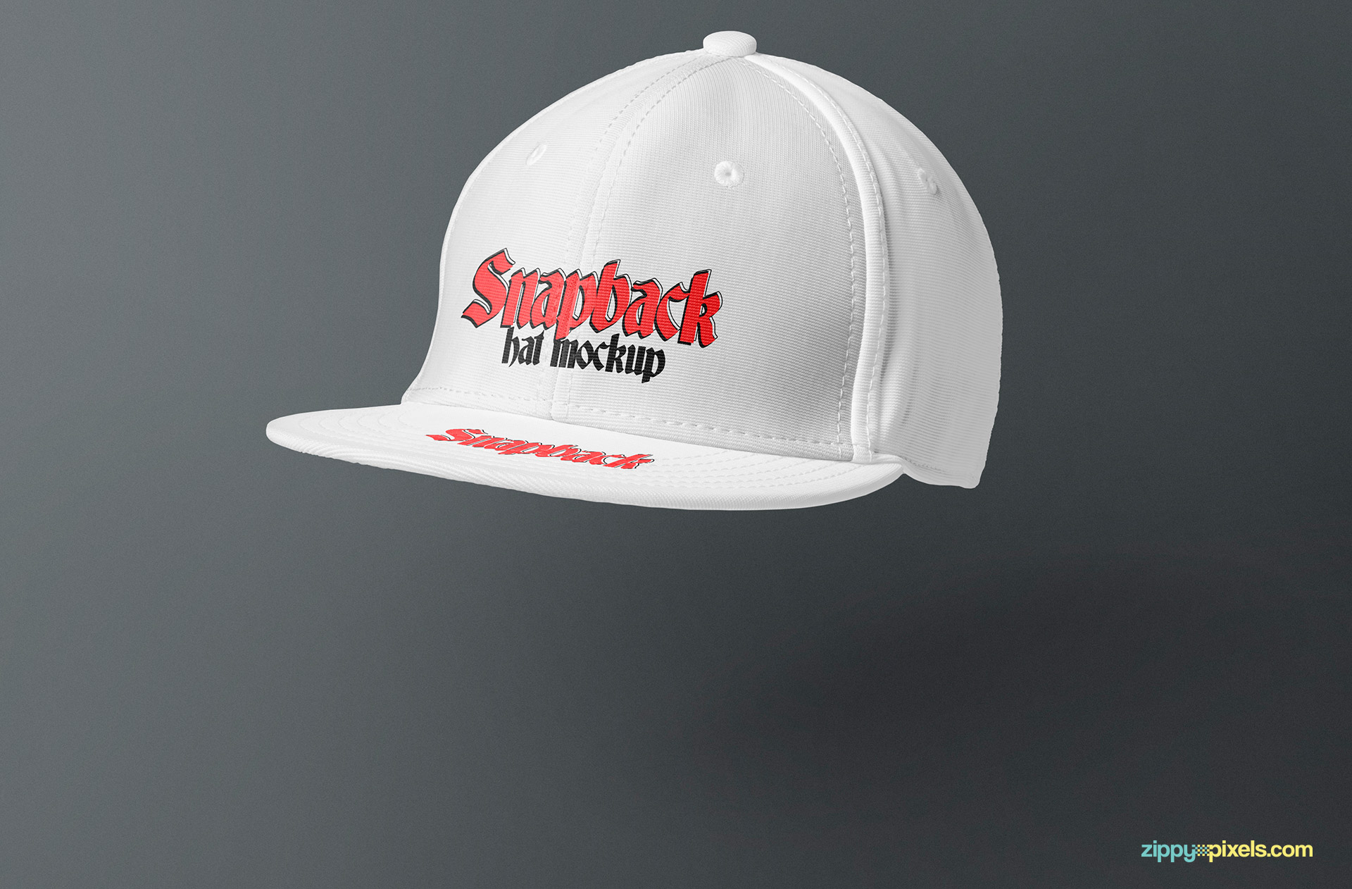 Beautiful cap mockup with adjustable shadows.
