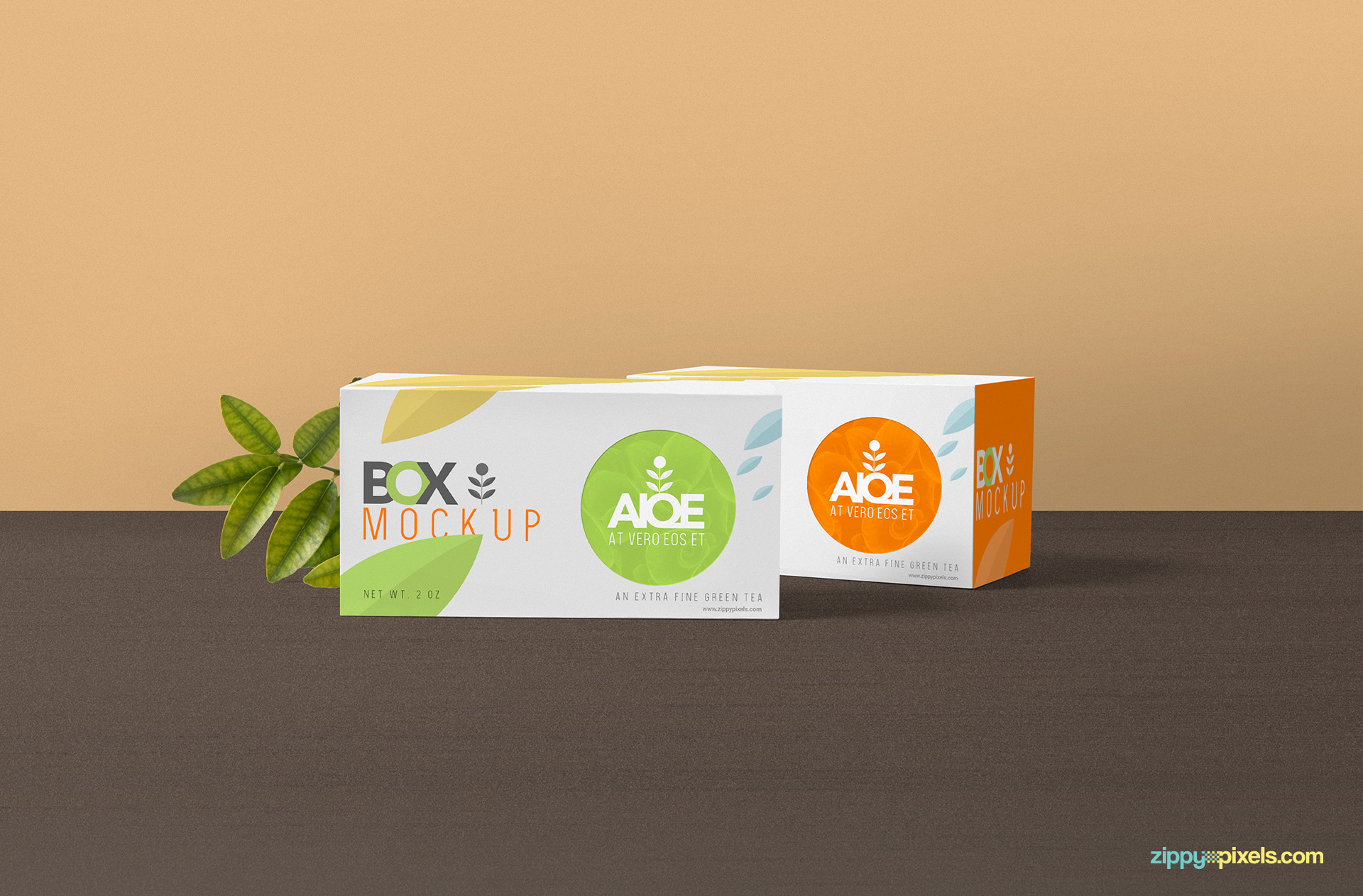 You can change the background of the tea packaging mockup with any color or design.