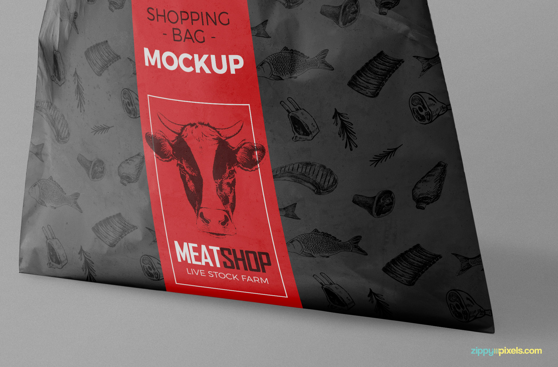 Download Standing Plastic Bag Mockup Free PSD | ZippyPixels