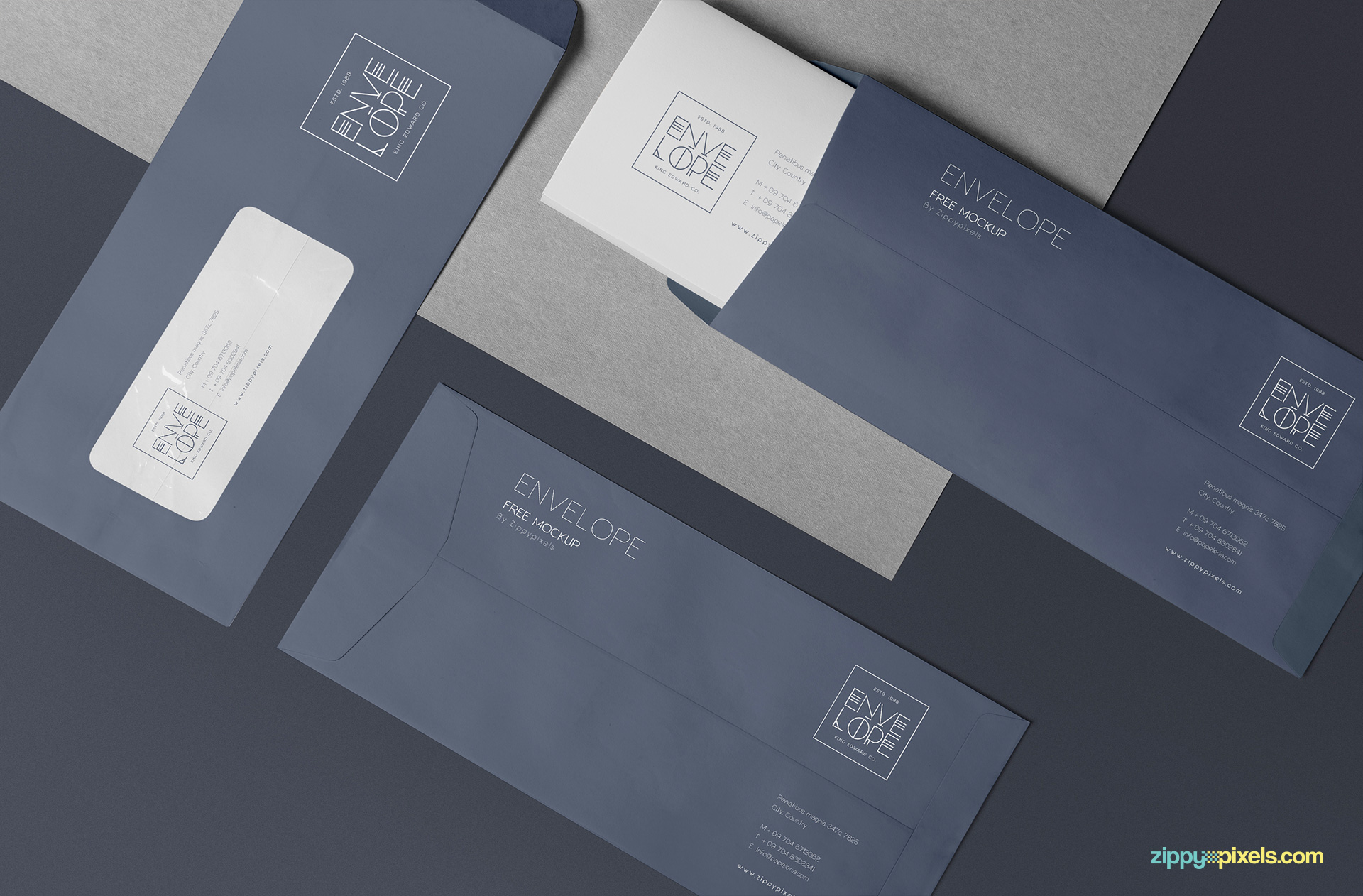 Download A4 Envelope Mockup | Free PSD Download | ZippyPixels PSD Mockup Templates