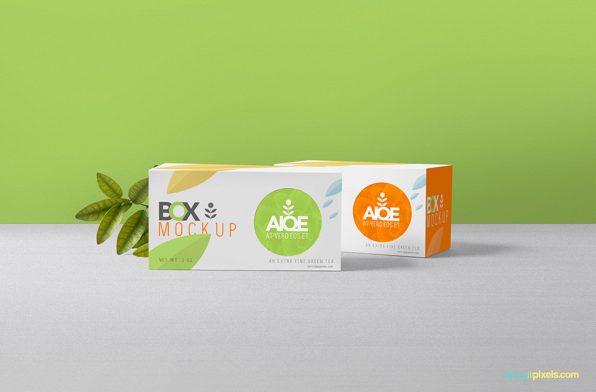 Download Free Wonderful Tea Packaging Mockup | ZippyPixels