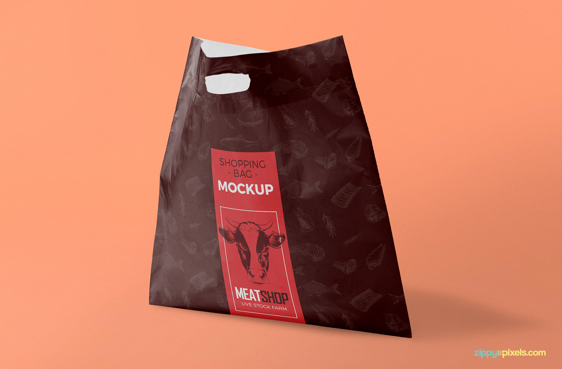 Download Standing Plastic Bag Mockup Free PSD | ZippyPixels