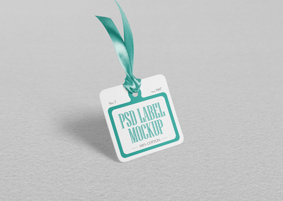 Free Cloth Tag Mockup PSD