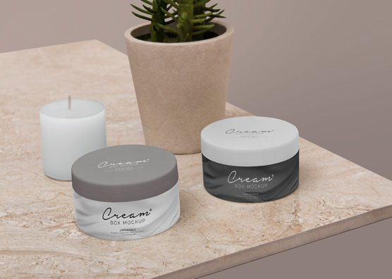 Free Amazing Cosmetic Jar Mockup