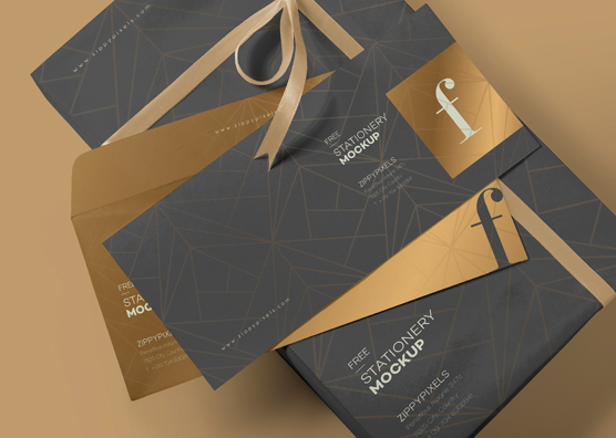 Free Luxury Envelope Mock Up