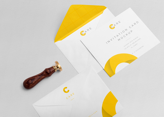 Free Classy Invitation Mockup