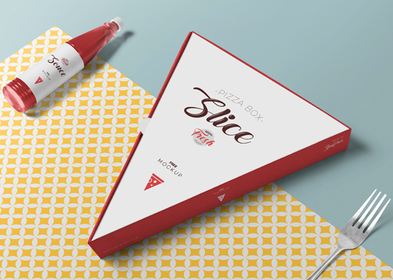 Download Free Pizza Slice Box Mockup | ZippyPixels