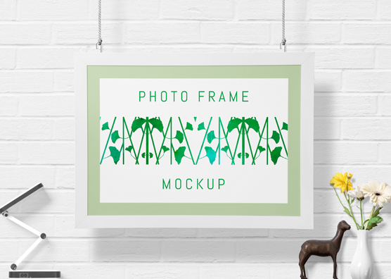 Free Gorgeous Wall Frame Mockup | ZippyPixels