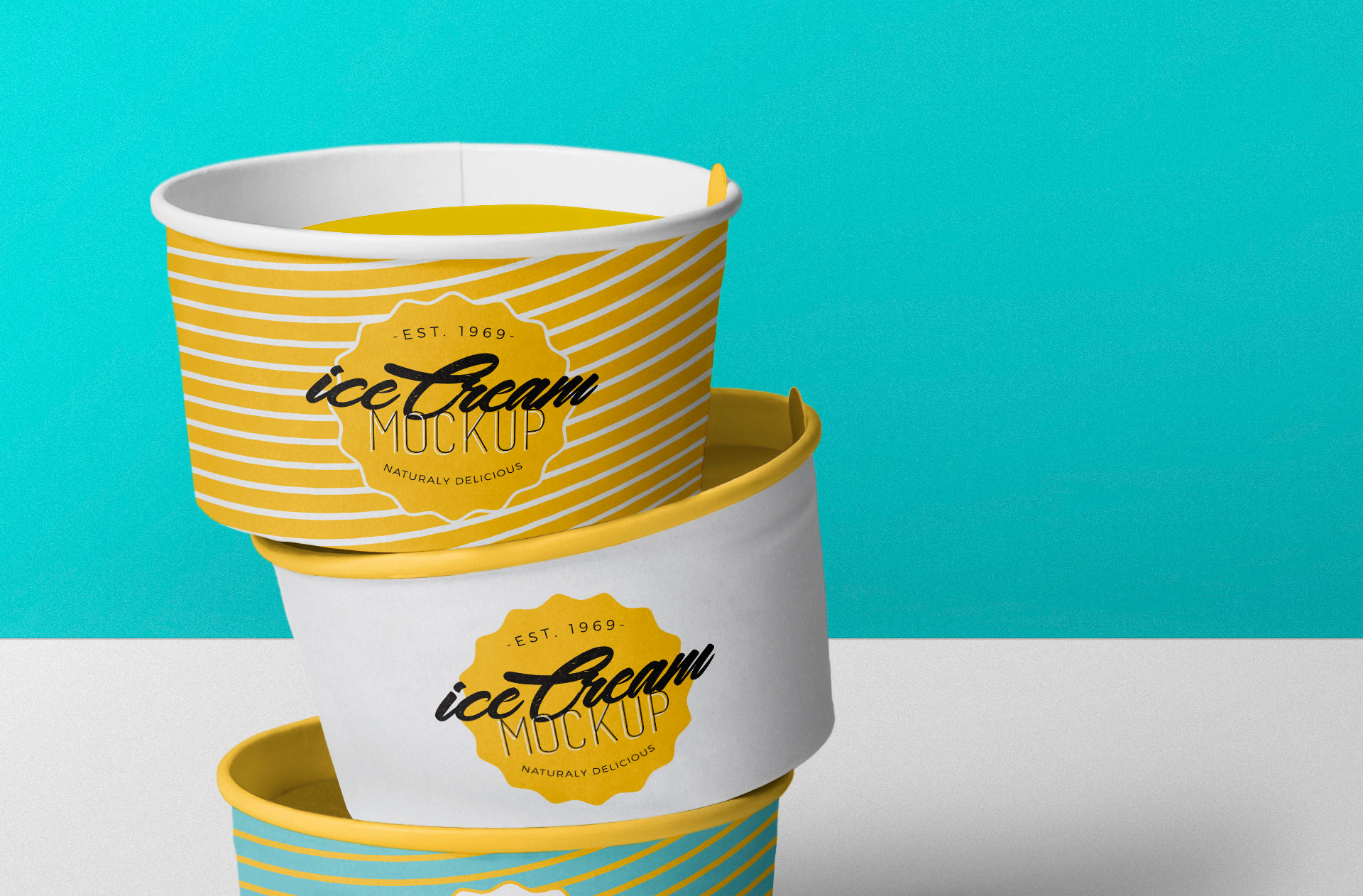 Download Free Yummy Ice Cream Cup Mockup Zippypixels Yellowimages Mockups