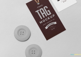 free accessories label mock-up