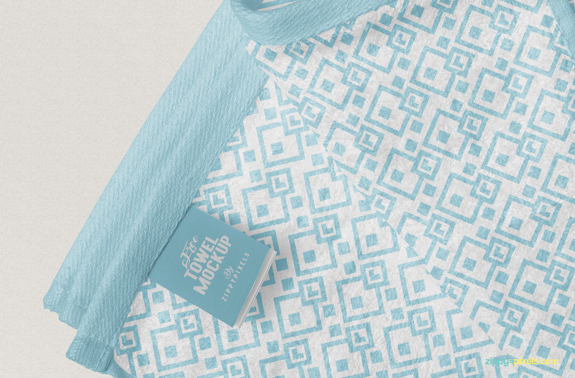 You can change the design of the towel tag mockup.