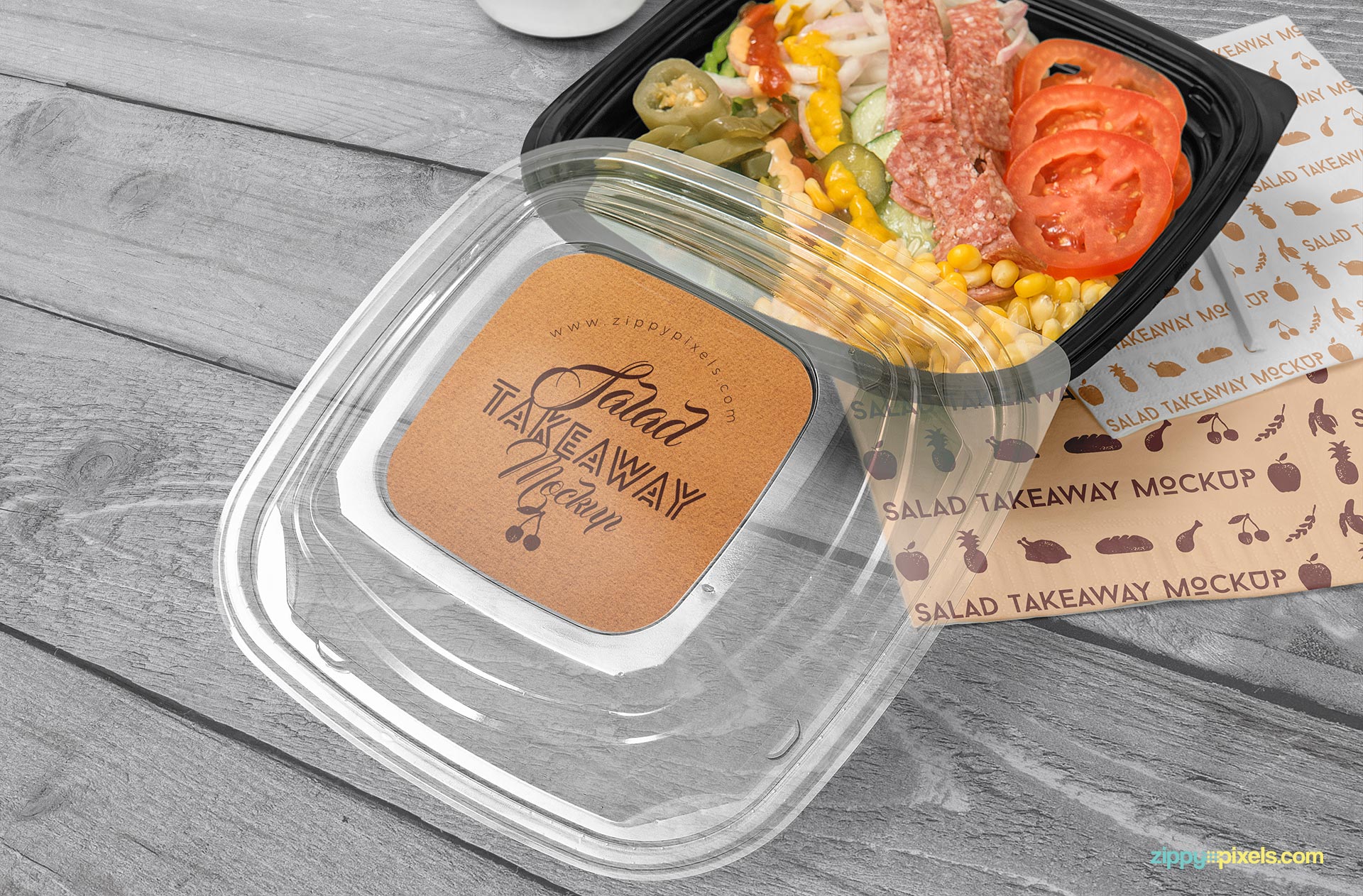 Free Food Box Packaging Mockup (PSD)