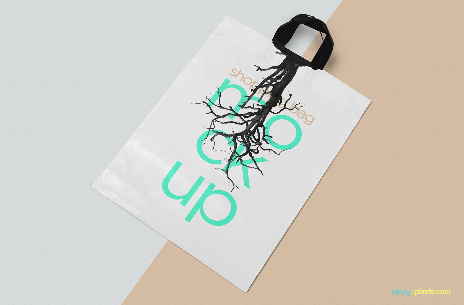 Download Polythene Shopping Bag Mockup Free PSD | ZippyPixels