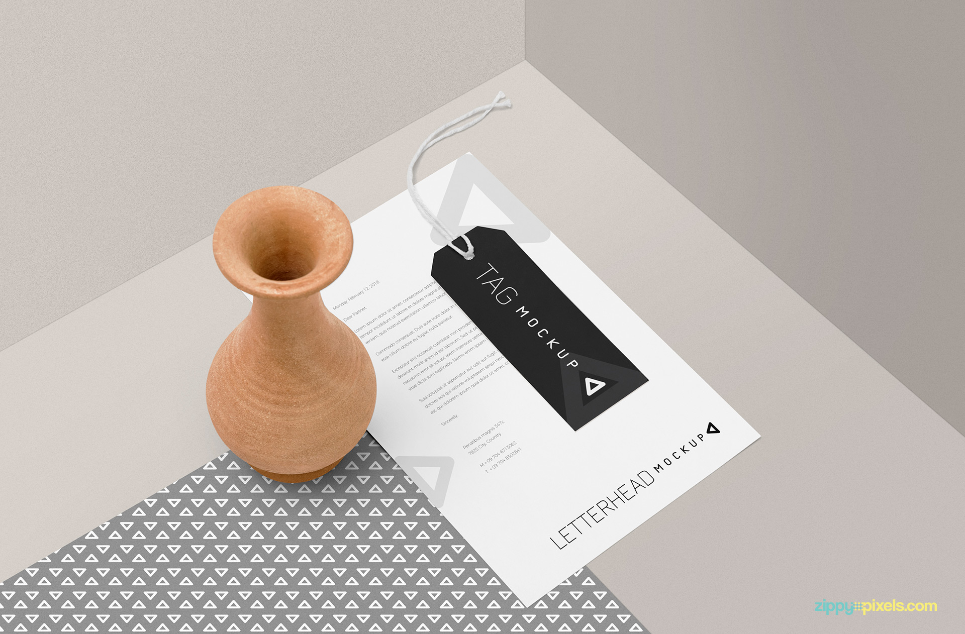 Letterhead Mockup PSD Free | ZippyPixels