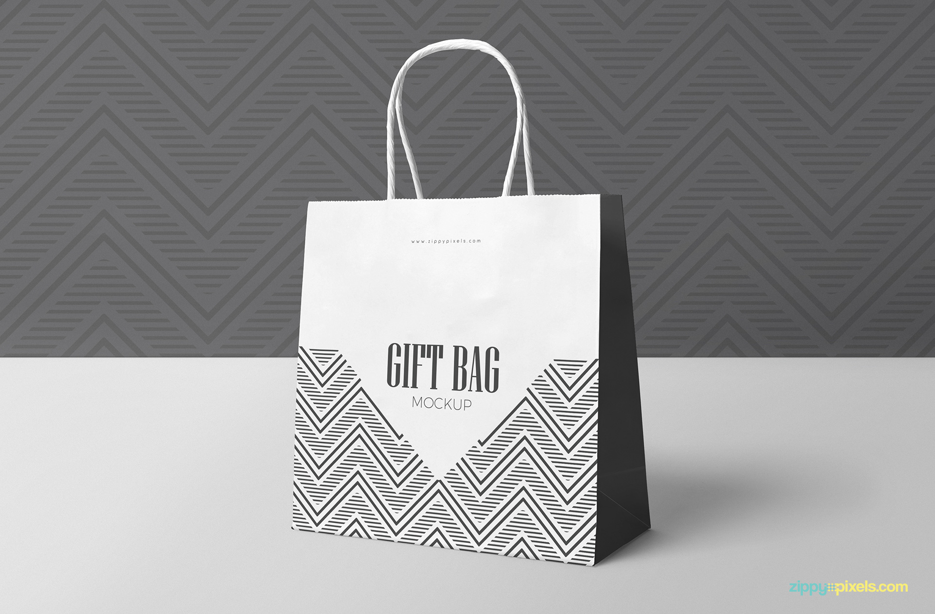 Download Free Attractive Gift Bag Mockup | ZippyPixels