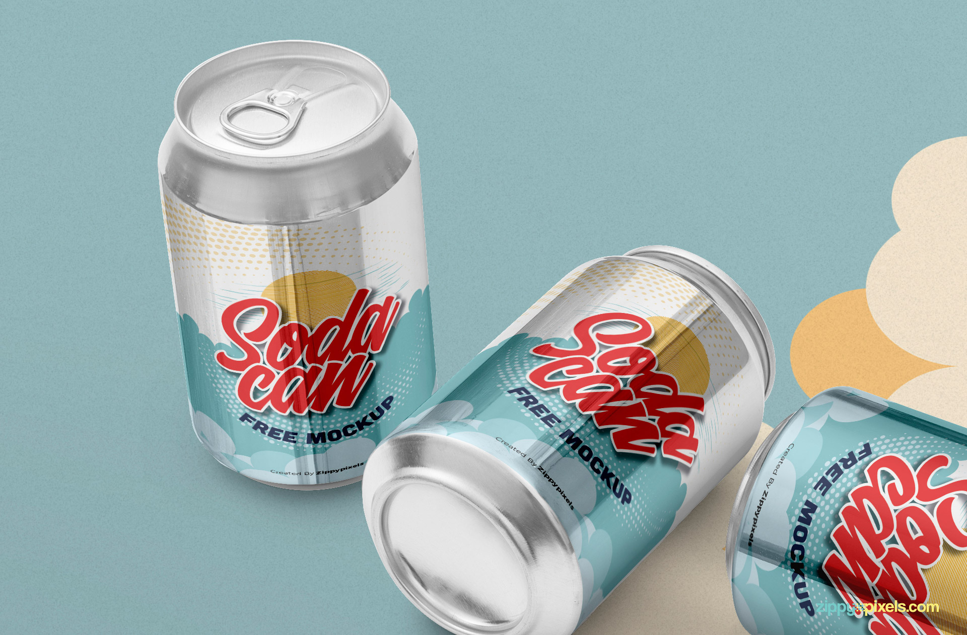 Change the colors and designs of the soda can easily.