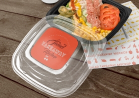 Free Food Box Branding Mockup